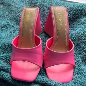 Pink Wedge Heels